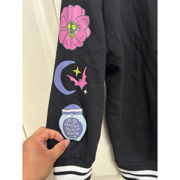 The nightmare before Christmas jacket girls size 14 black color snap button - Picture 2 of 5